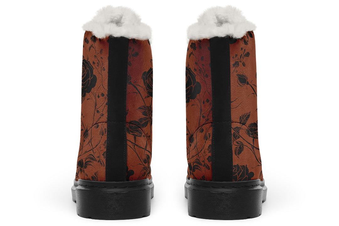 Rust Rose Romance Winter Boots