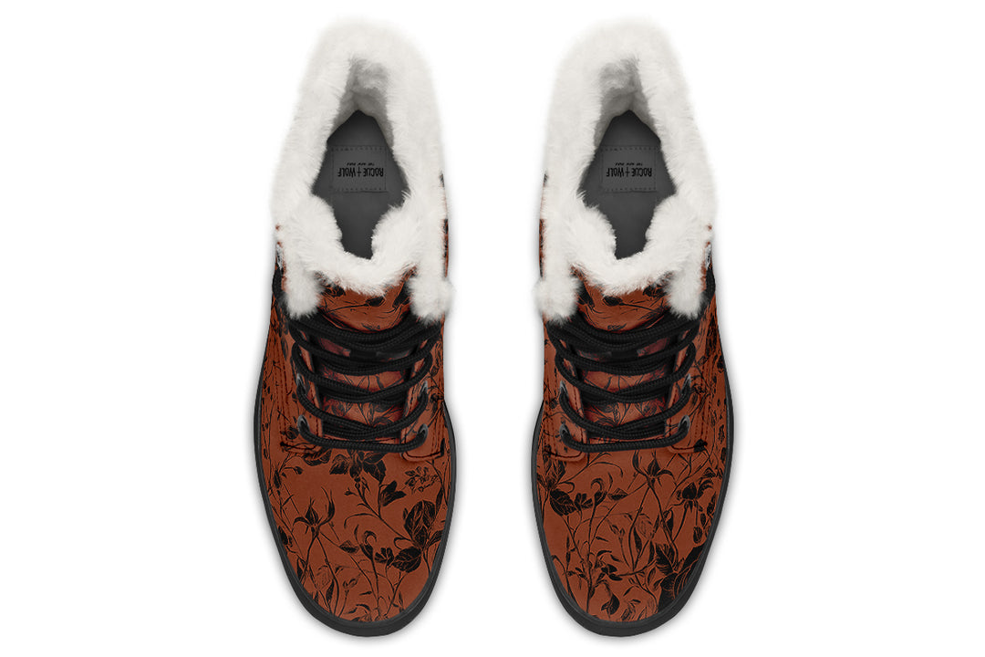 Rust Rose Romance Winter Boots