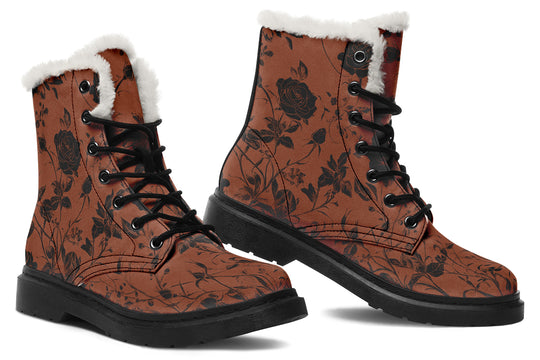 Rust Rose Romance Winter Boots