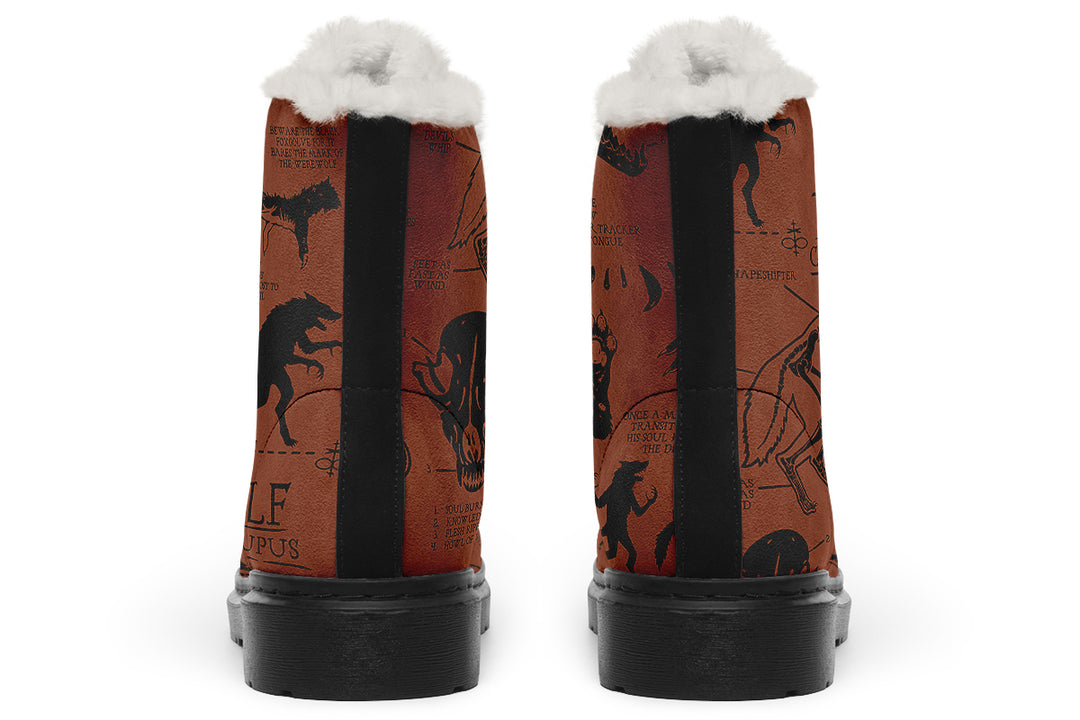 Rust Wolf Study Winter Boots