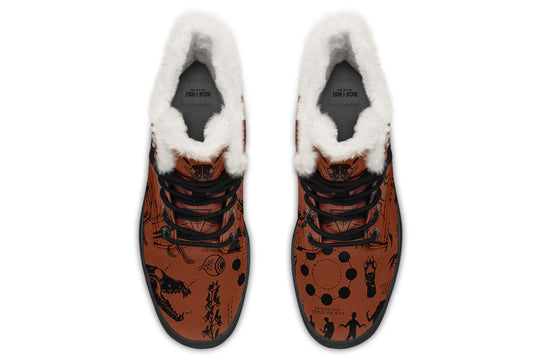Rust Wolf Study Winter Boots