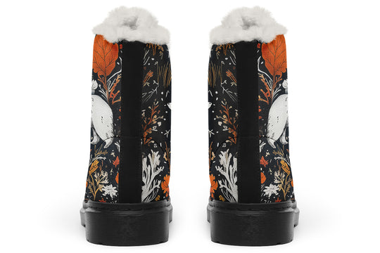 Spirit Guardian Winter Boots - Warm Micro-Suede Doc-Style Boots Lined with Vegan Wool