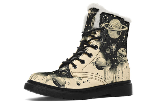 Starwalker Winter Boots - Synthetic Wool Lined Boots Durable Nylon Water Resistant Vibrant Print