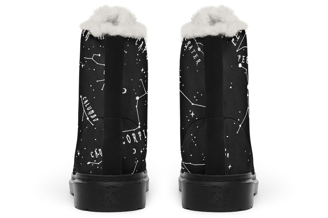 Stellar Winter Boots - Durable Nylon Boots Synthetic Wool Lined Lace-up Festival Weatherproof