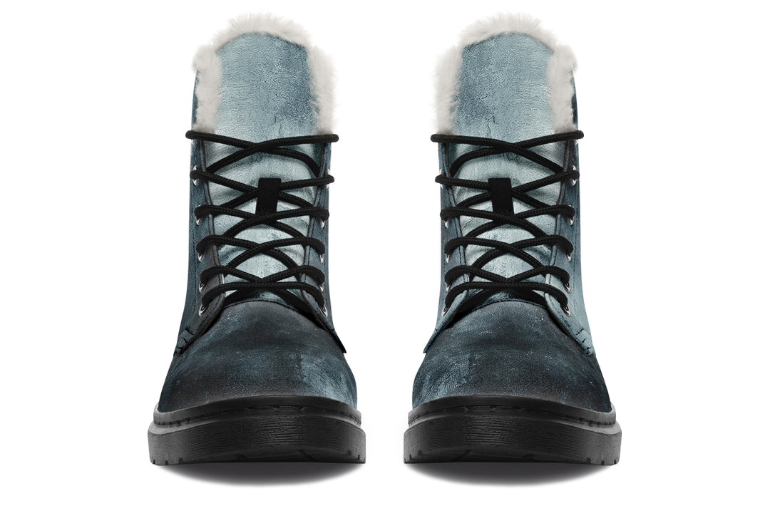 Storm Winter Boots - Warm Micro-Suede Doc-Style Boots Lined with Vegan Wool