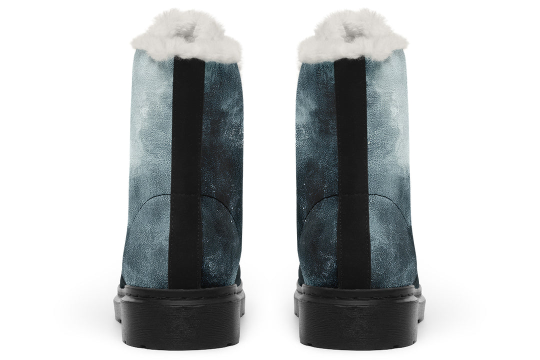 Storm Winter Boots - Warm Micro-Suede Doc-Style Boots Lined with Vegan Wool