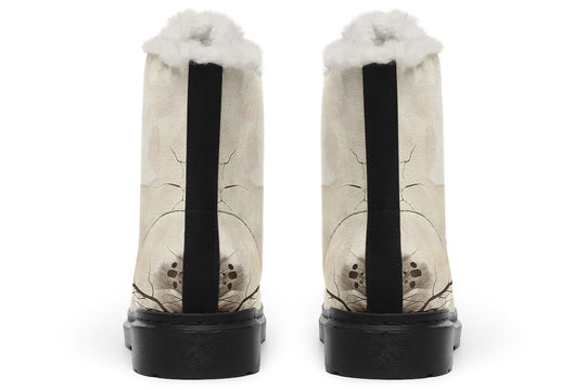 Stormwood Winter Boots - Warm Micro-Suede Doc-Style Boots Lined with Vegan Wool