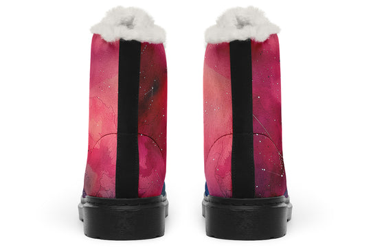 Twilight Winter Boots - Warm Micro-Suede Doc-Style Boots Lined with Vegan Wool