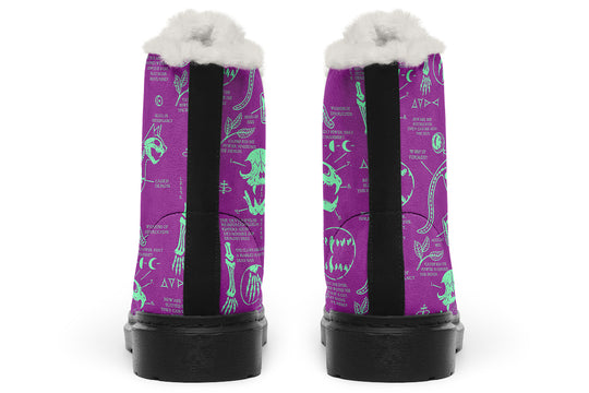 Ultraviolet Cat Study Winter Boots