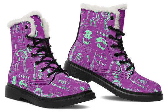 Ultraviolet Cat Study Winter Boots
