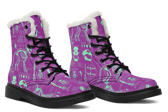 Ultraviolet Cat Study Winter Boots