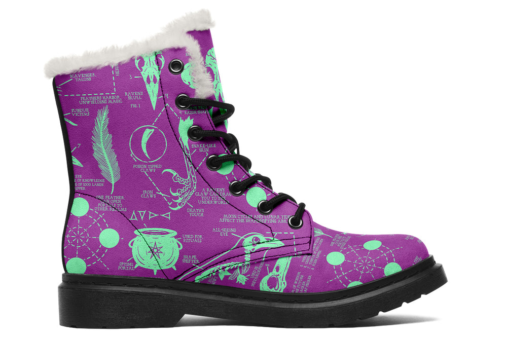 Ultraviolet Raven Study Winter Boots