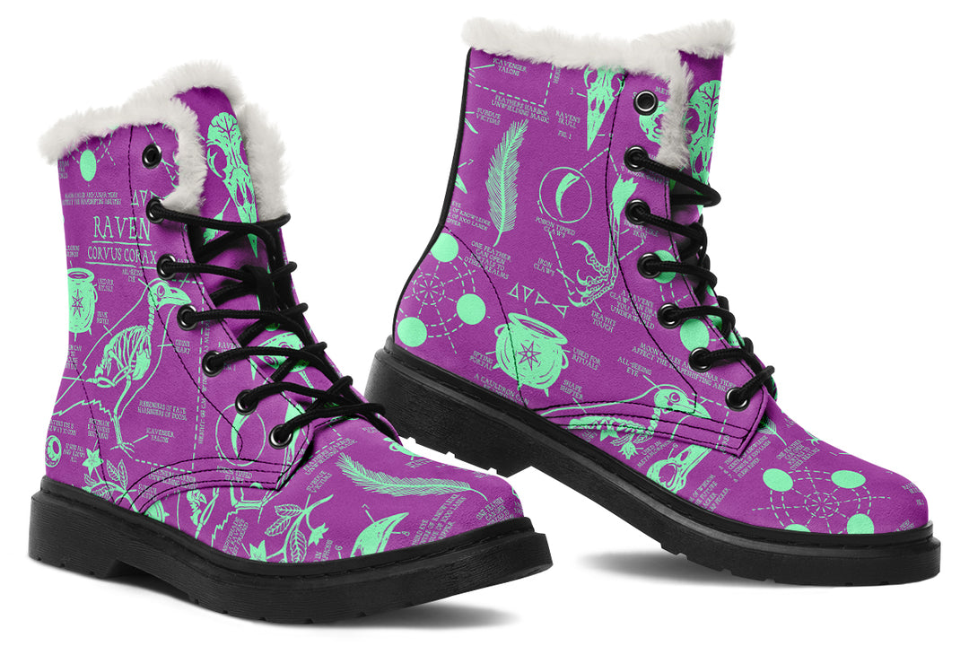 Ultraviolet Raven Study Winter Boots