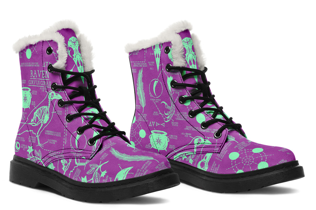 Ultraviolet Raven Study Winter Boots
