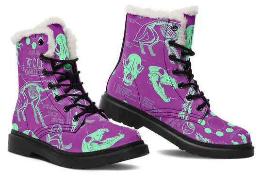 Ultraviolet Wolf Study Winter Boots