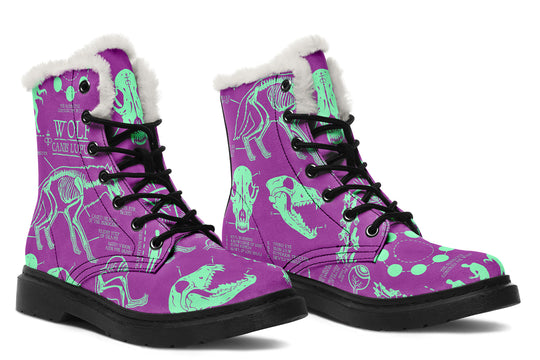 Ultraviolet Wolf Study Winter Boots
