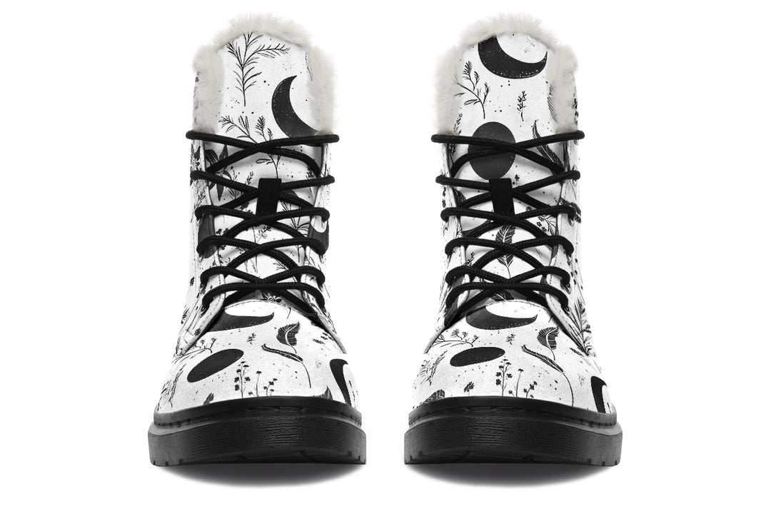 White Moonlit Botanica Winter Boots