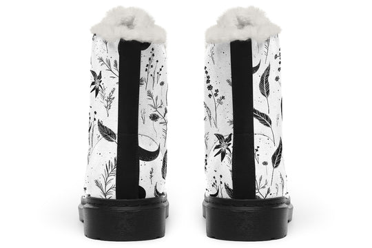 White Moonlit Botanica Winter Boots