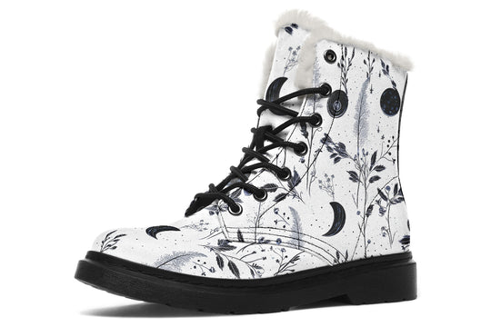 White Twilight Garden Winter Boots