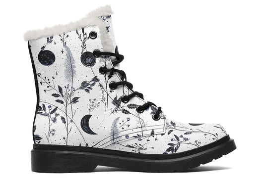 White Twilight Garden Winter Boots