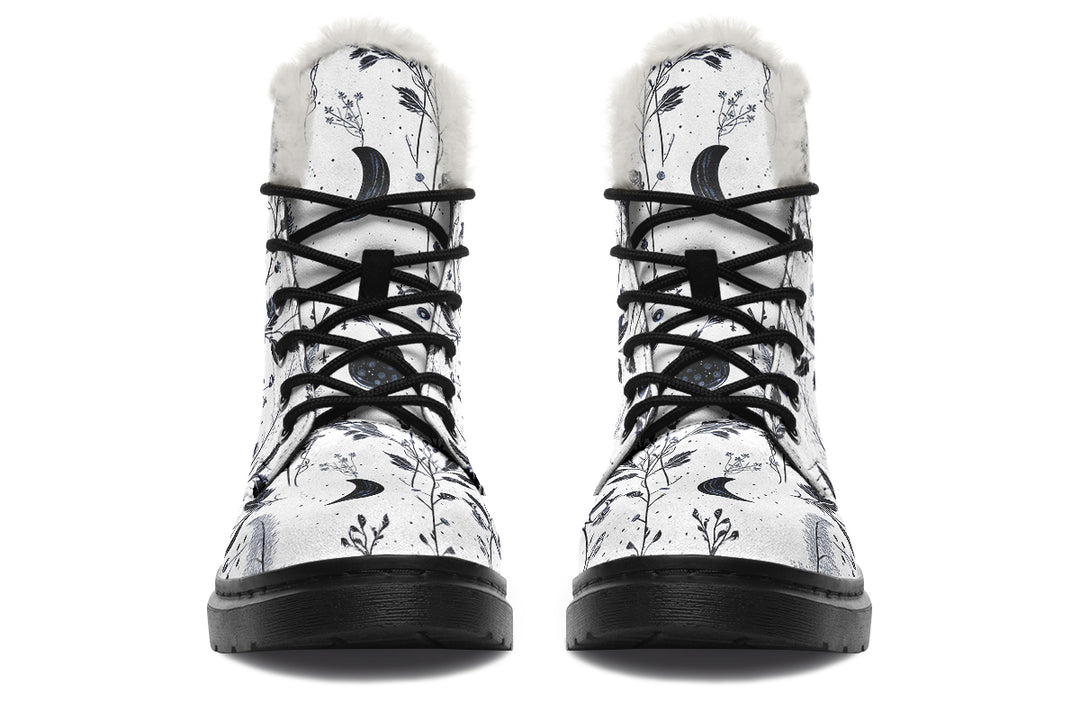 White Twilight Garden Winter Boots