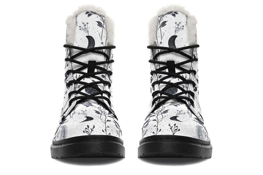 White Twilight Garden Winter Boots