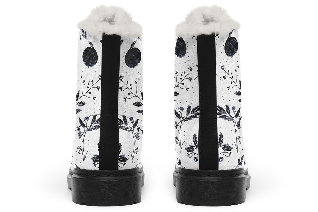 White Twilight Garden Winter Boots