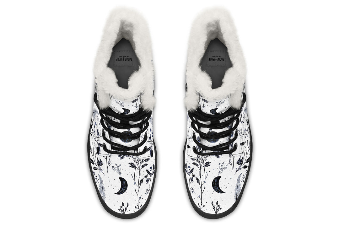 White Twilight Garden Winter Boots