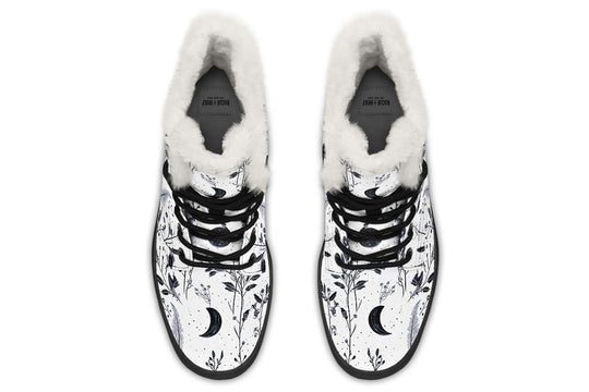 White Twilight Garden Winter Boots