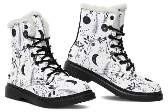 White Twilight Garden Winter Boots
