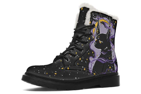 Witch Kitten Winter Boots