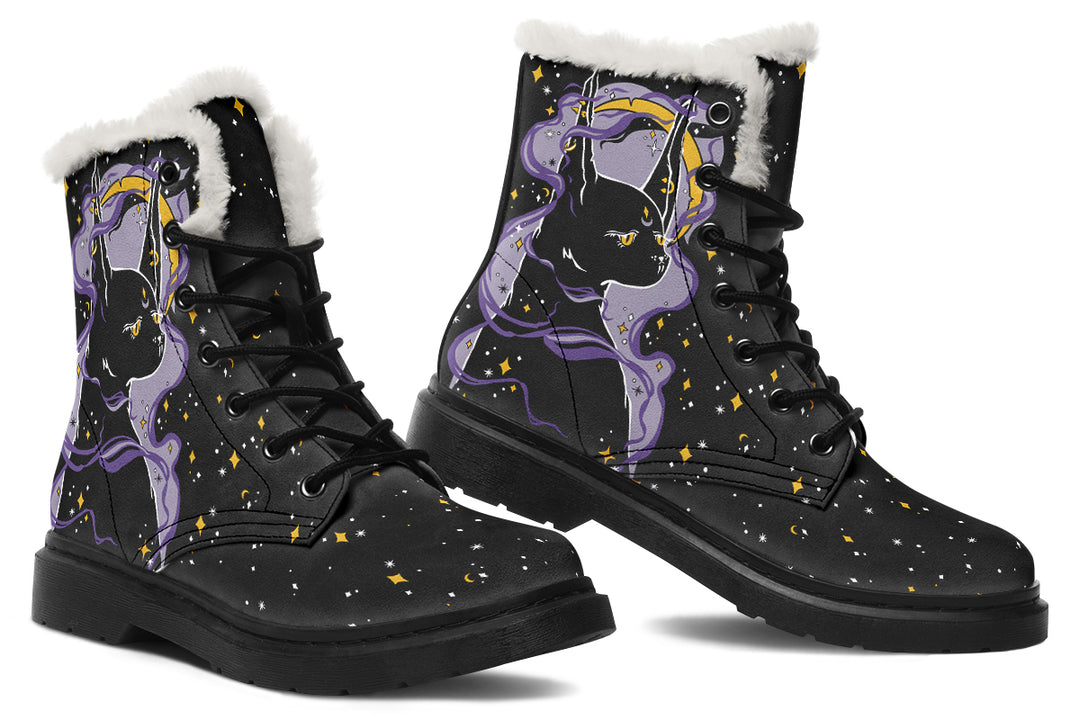 Witch Kitten Winter Boots