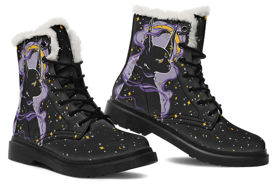Witch Kitten Winter Boots