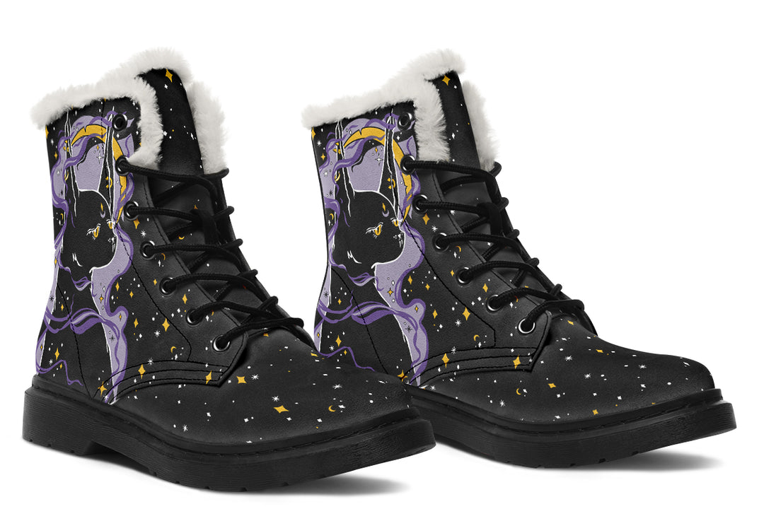 Witch Kitten Winter Boots
