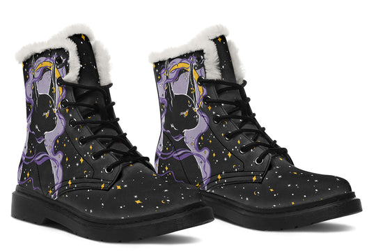 Witch Kitten Winter Boots