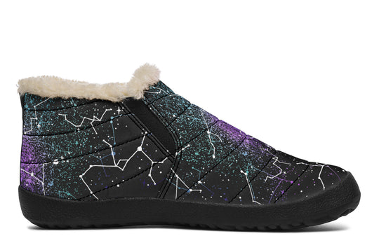 Aurora Winter Sneakers - Warm & Easy Slip-On Shoes Lined with Vegan Wool with Anti-Slip Soles