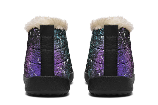 Aurora Winter Sneakers - Warm & Easy Slip-On Shoes Lined with Vegan Wool with Anti-Slip Soles