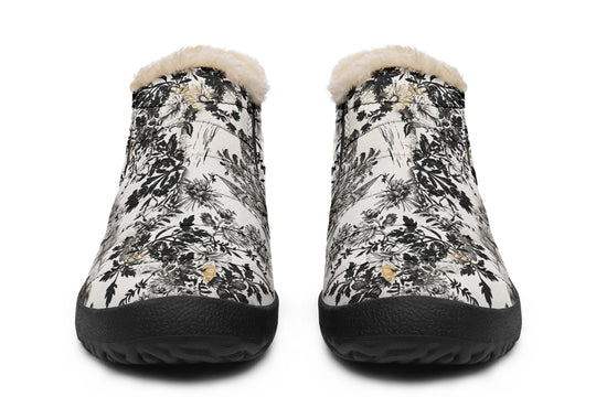 Castle in Bloom Winter Sneakers - Warm & Easy Slip-On Shoes Lined with Vegan Wool with Anti-Slip Soles