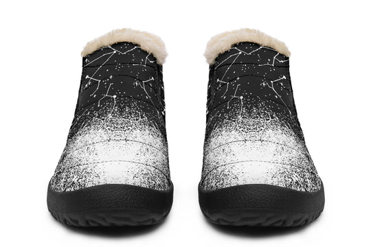 Constellation Winter Sneakers - Warm & Easy Slip-On Shoes Lined with Vegan Wool with Anti-Slip Soles