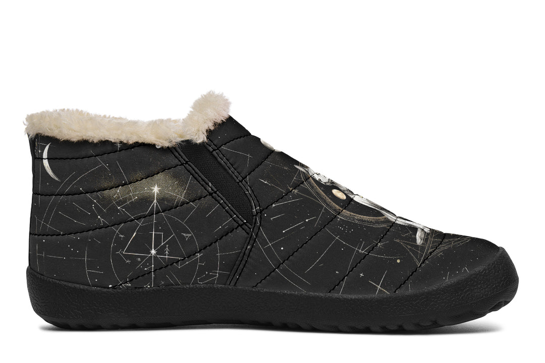 Cosmic Sphynx Cat Winter Sneakers