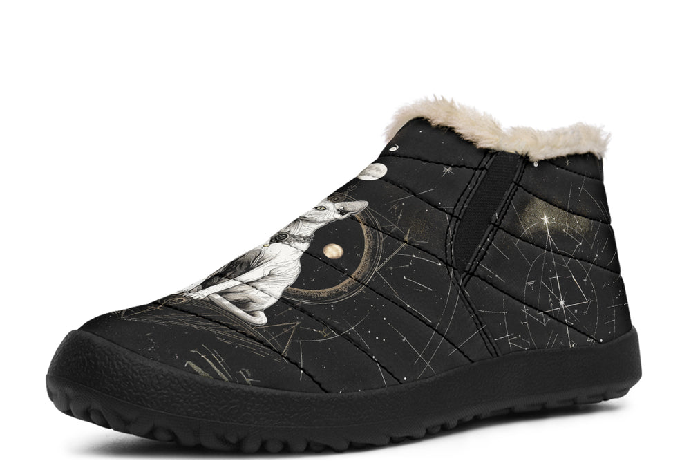 Cosmic Sphynx Cat Winter Sneakers