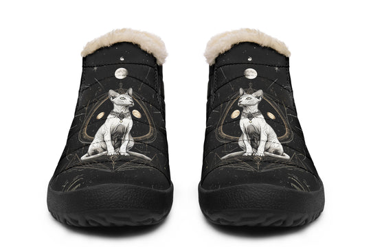 Cosmic Sphynx Cat Winter Sneakers