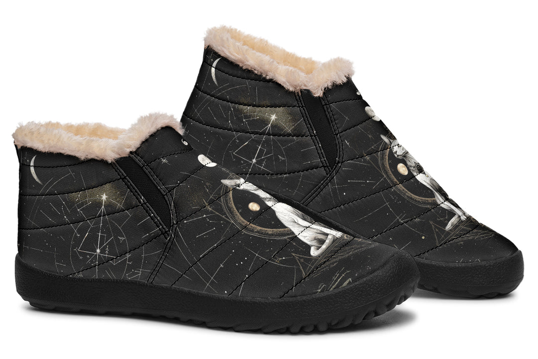 Cosmic Sphynx Cat Winter Sneakers