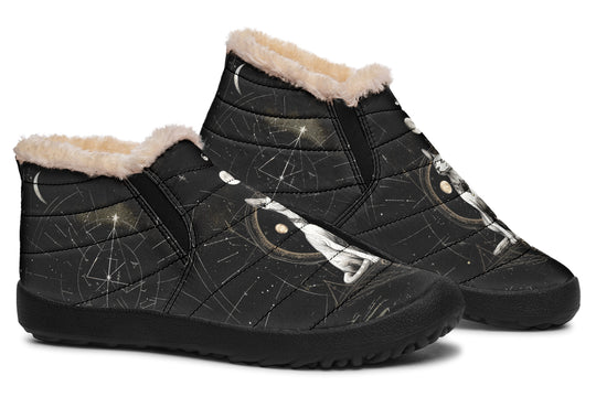 Cosmic Sphynx Cat Winter Sneakers