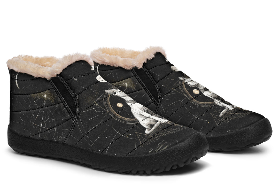 Cosmic Sphynx Cat Winter Sneakers