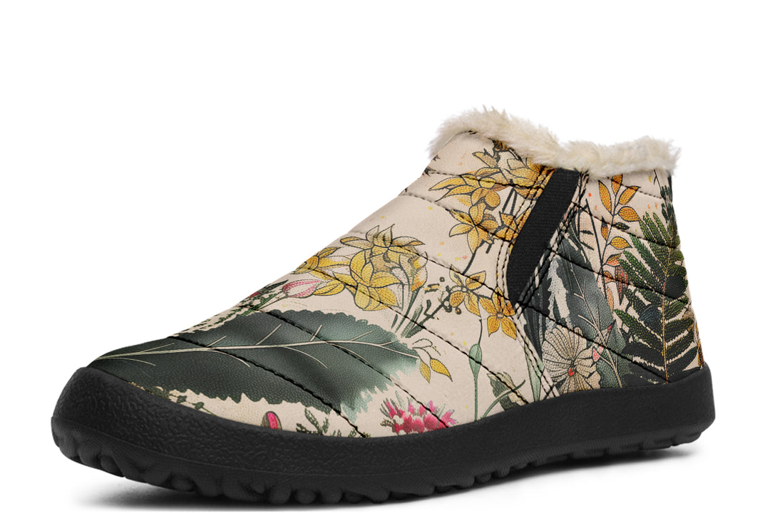 Fernwood Winter Sneakers - Warm & Easy Slip-On Shoes Lined with Vegan Wool with Anti-Slip Soles