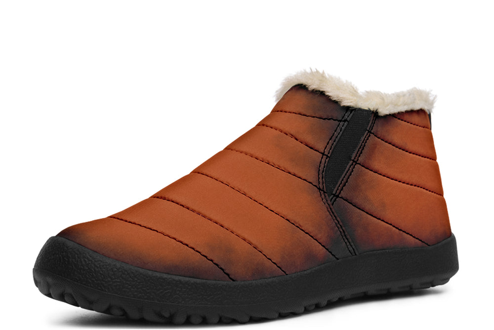 Fire-Forged Winter Sneakers - Warm & Easy Slip-On Shoes Lined with Vegan Wool with Anti-Slip Soles