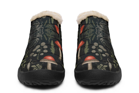 Foraging Winter Sneakers - Warm & Easy Slip-On Shoes Lined with Vegan Wool with Anti-Slip Soles