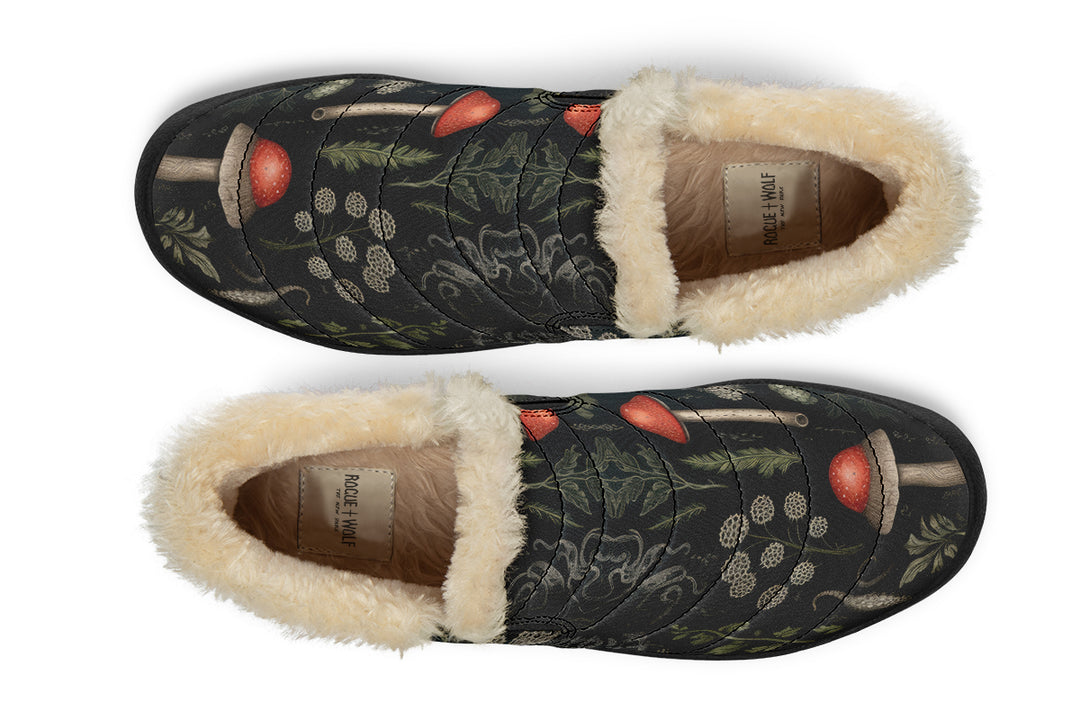 Foraging Winter Sneakers - Warm & Easy Slip-On Shoes Lined with Vegan Wool with Anti-Slip Soles