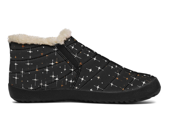 Ghost Besties Winter Sneakers - Warm & Easy Slip-On Shoes Lined with Vegan Wool with Anti-Slip Soles